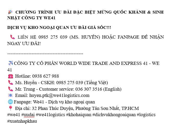 khuyen mai kho ngoai 